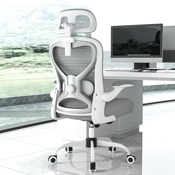 Ergonomic Office Chair with Adjustable Lumbar and Headrest