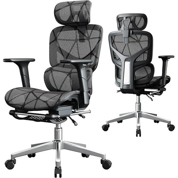 Ergonomic Office Chair with Adjustable Lumbar Support