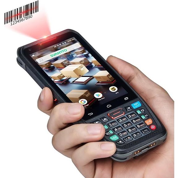 SVANTTO Android Barcode Scanner with Touch Screen