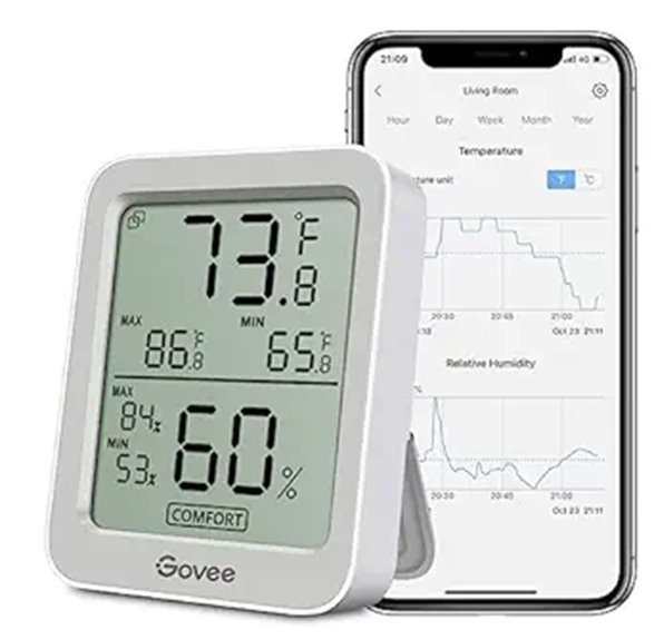 bluetooth hygrometer with app