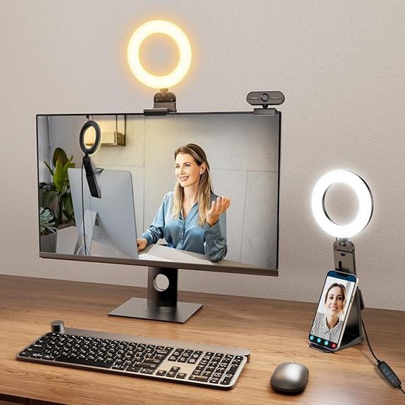 Evershop 5 Clip-On Ring Light for Laptop and Video