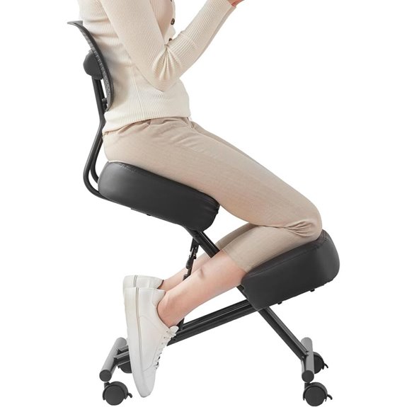 Ergonomic Kneeling Chair with Back Support