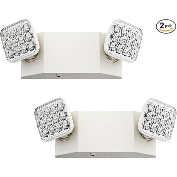 Lithonia LED Emergency Light 2-Pack with Dual Heads