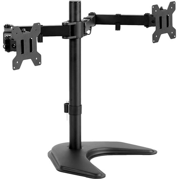 VIVO Dual LED LCD Monitor Desk Stand (Up to 27)