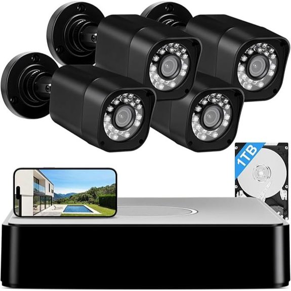 AIWIXEN 8CH 5MP Wired Security Camera System