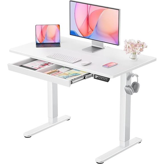 ErGear 44 Electric Standing Desk with Drawers