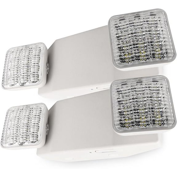 LFI Lights Emergency LED Lights with Backup (2 Pack)