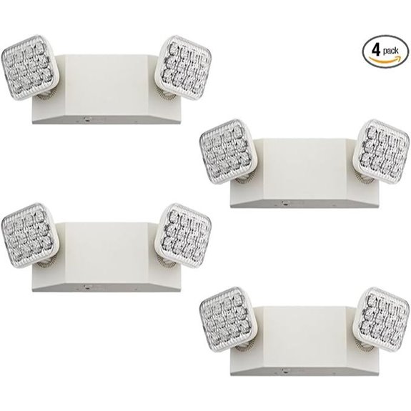 Lithonia LED Emergency Light 4-Pack with Dual Heads