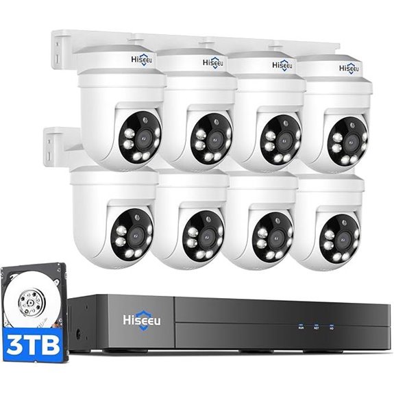 Hiseeu 3K PTZ Outdoor Security Camera System