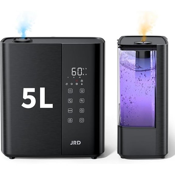 JRD 5L Ultrasonic Humidifier with Lights and Timer