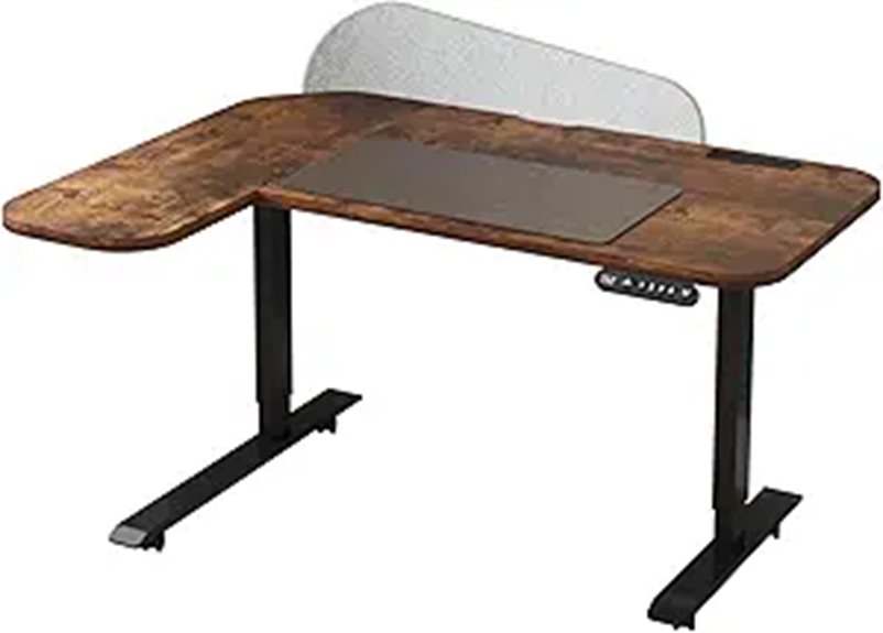 bilbil L-Shaped Electric Standing Desk with Accessories