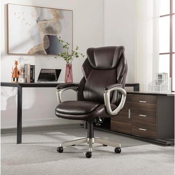 Lazzyboyy Executive Office Chair with Lumbar Support