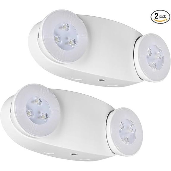 TORCHSTAR LED Emergency Light 2-Pack Adjustable Heads