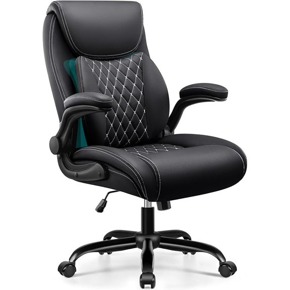 Ergonomic Office Chair with Lumbar Support and Wheels