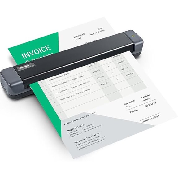 Plustek S410 Plus Portable Document Scanner with OCR