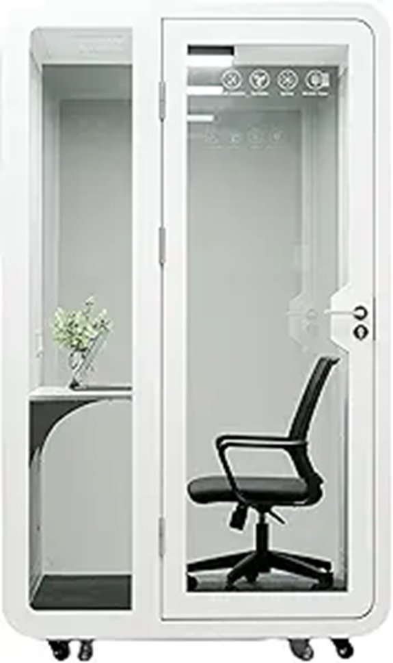 Solo Office Pod with Desk and LED Light