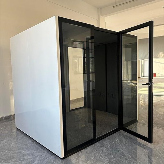 Soundproof Office Phone Booth for Calls and Video Conferencing