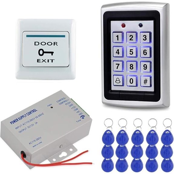 HFeng RFID Door Access Control Kit with Keyfobs