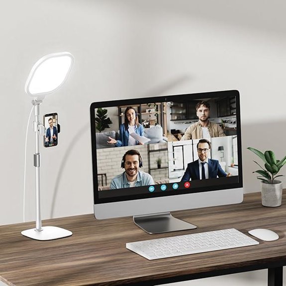Video Conference Ring Light with Stand and 30 Modes