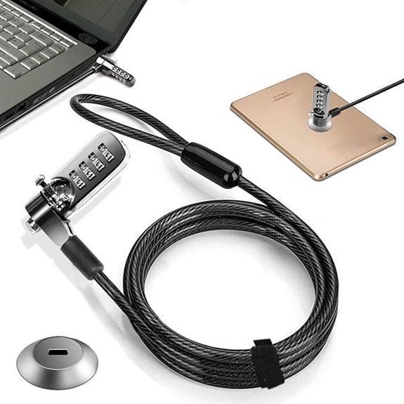 Laptop Security Cable Lock with Combination (6.23ft)