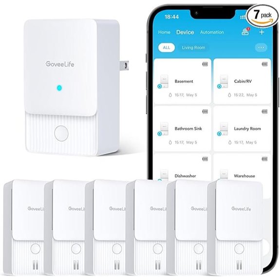 GoveeLife Smart Water Leak Detectors (6 Pack)