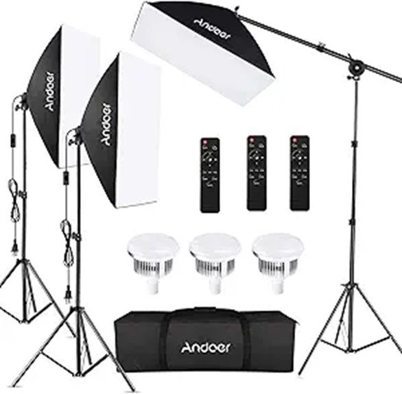 Andoer Softbox Photography Lighting Kit with Accessories