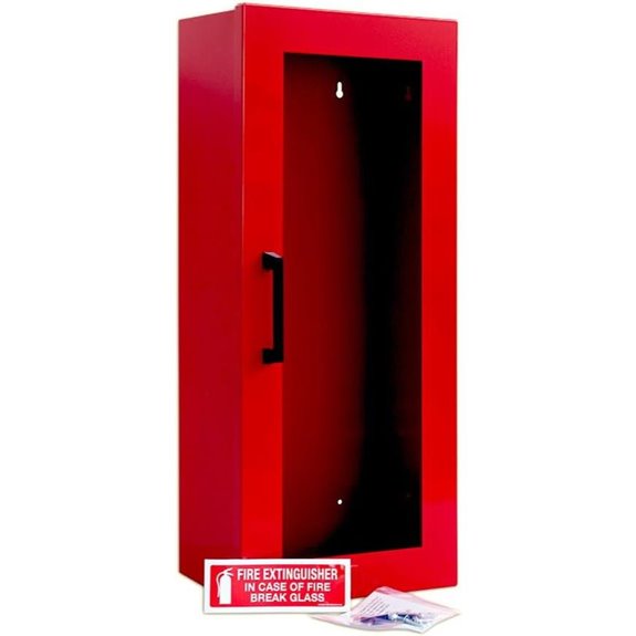 Fire Extinguisher Mount with Steel Cabinet