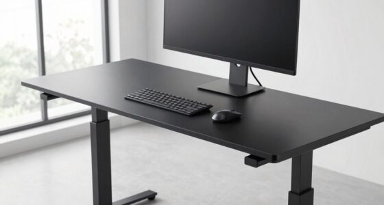 top cable managed standing desks