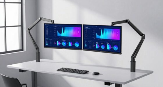 top dual monitor arms