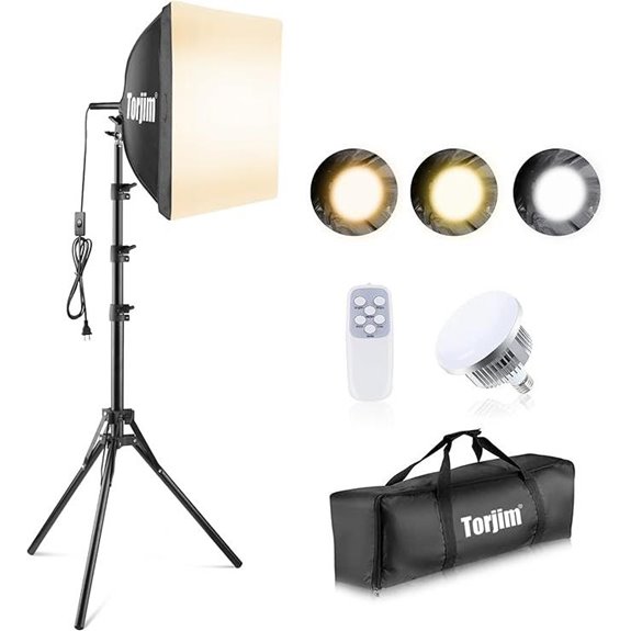Torjim 16'' Softbox Lighting Kit with LED Bulbs