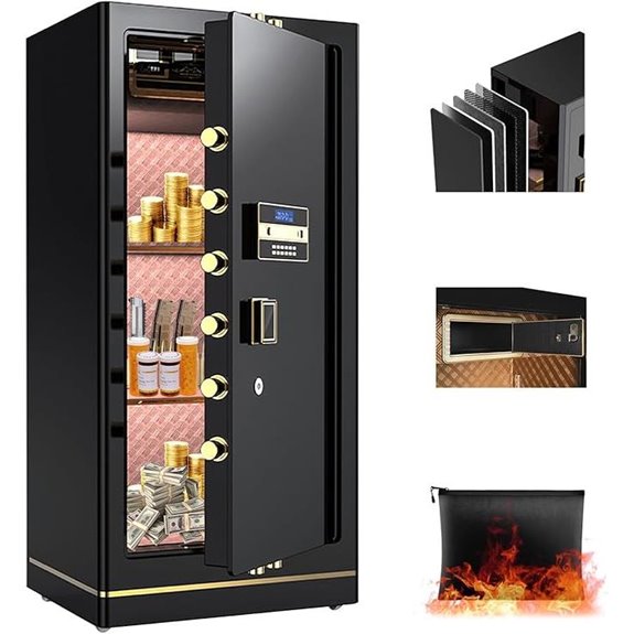 MLJ Large Waterproof Fireproof Home Safe