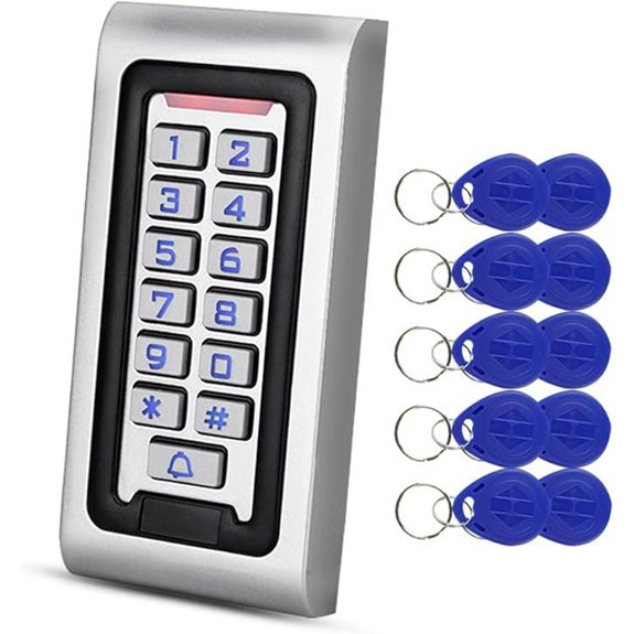 IP68 Waterproof RFID Access Control Kit with Keychains