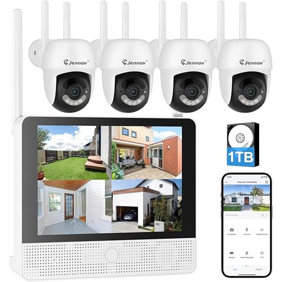 Jennov 5MP Wireless Security Camera System (8CH NVR)