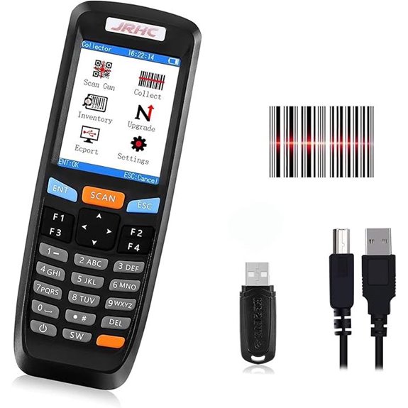 2D Wireless Barcode Scanner with LCD Screen