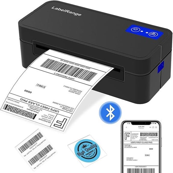 Wireless Bluetooth Thermal Label Printer for Shipping
