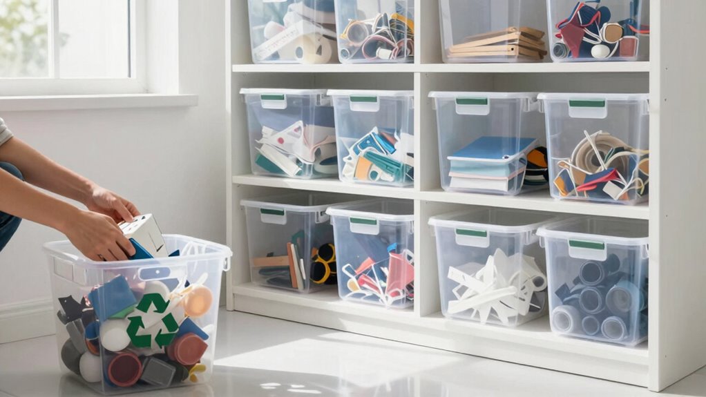 organized sustainable decluttering routines