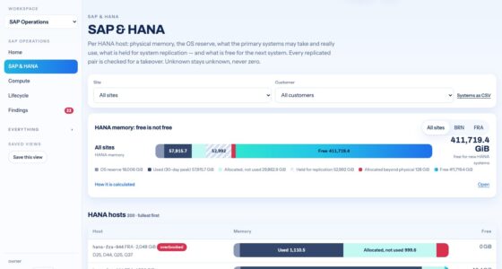 SAP HANA Memory Meets The Data Center Capacity Ledger With Rymvard